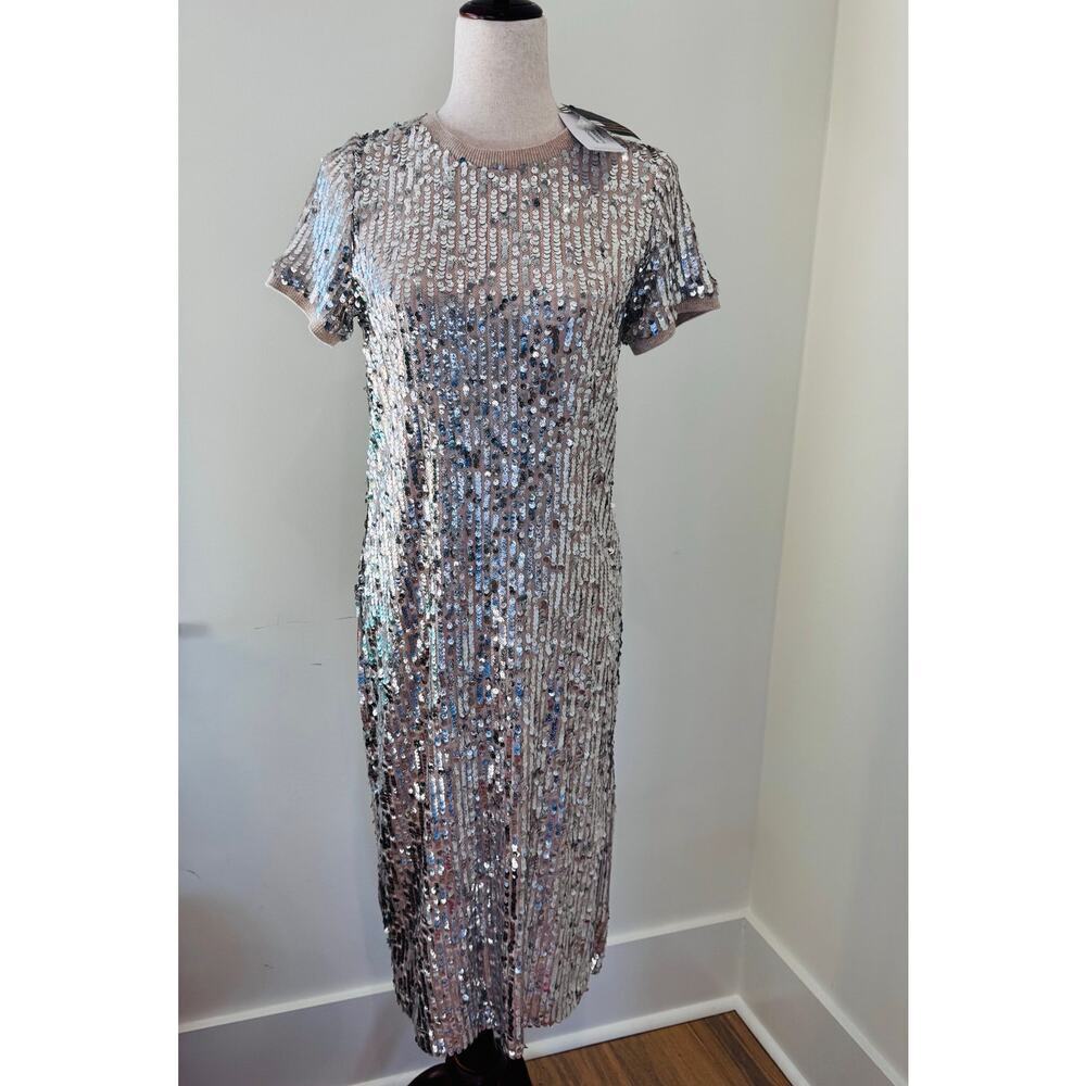 NWT Corey Lynn Calter Anthropologie Sequin Maxi Dress Size S​​